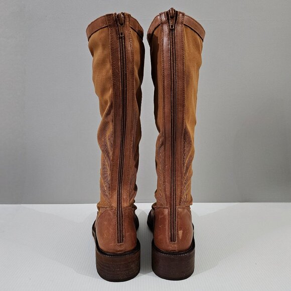 Free People Trickum Tall Lace Up Boot Womens Shoe Whiskey Brown EU Size 38 - Picture 9 of 14